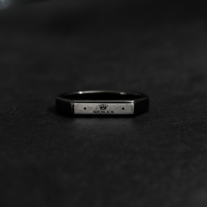 Two-Tone Bar Signet Ring